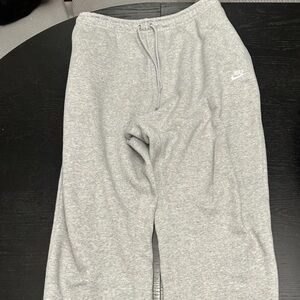 Nike Men's Gray XXL Fleece Sweatpants Drawstring Pockets
